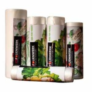 Food storage bag with core